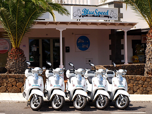 Blue Speed Scooters, Costa Teguise, Lanzarote