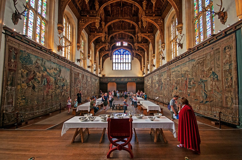 Tapestries in the Great Hall. Credit bvi4092, flickr