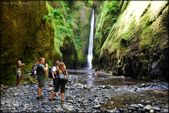 The waterfall at the end of Oneonta Gorge