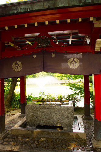 Templo y fuente de agua