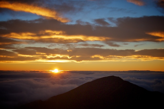 Sunrise on Maui at Haleakala