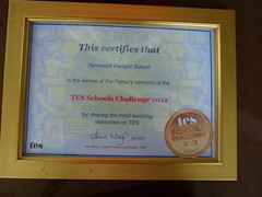 TES School Challenge Award 2012