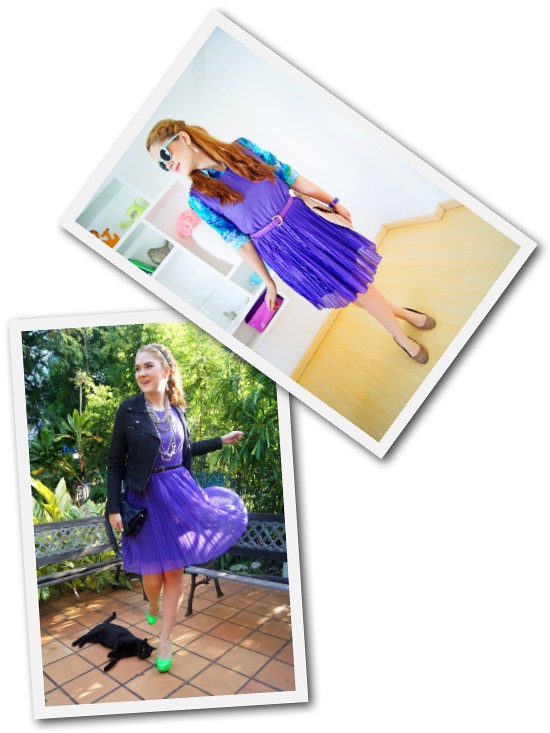 Purple Dress remix by The Joy of Fashion