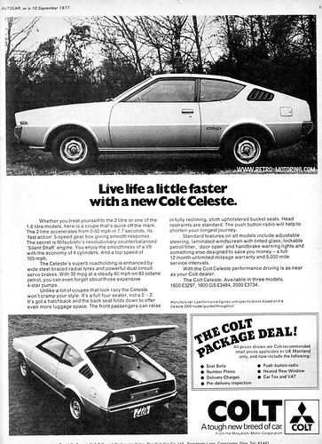 Colt Celeste Advert