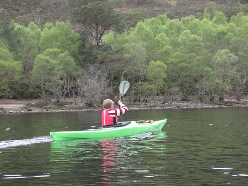 Paddling on Loch Maree