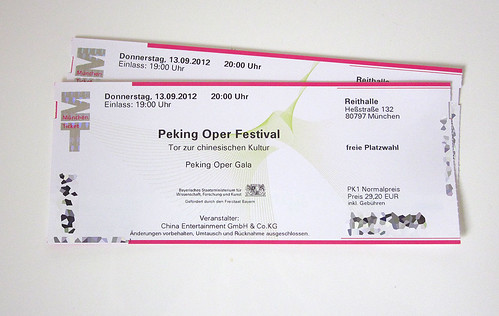 Peking Oper Festival München - Eintrittskarten