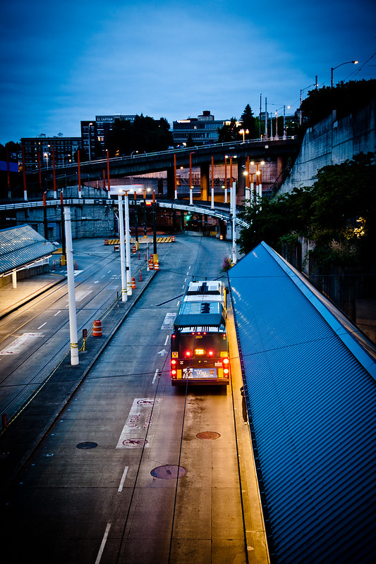 Seattle Underground Bus [EOS 5DMK2 | EF 24-105L@47mm | 1/8s | f/4.5 | ISO400]