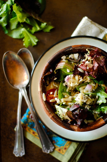 Orzo and Goat Cheese Salad