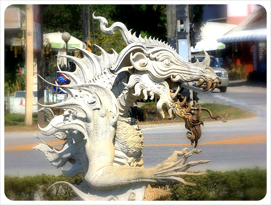white temple dragon
