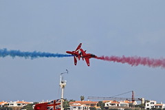 RAF Red Arrows Hawk Display Team, Mahon, Menorca, Sep-12