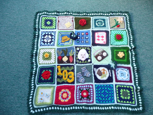 Thanks to everyone who contributed Squares for this Blanket. They are amazing!
