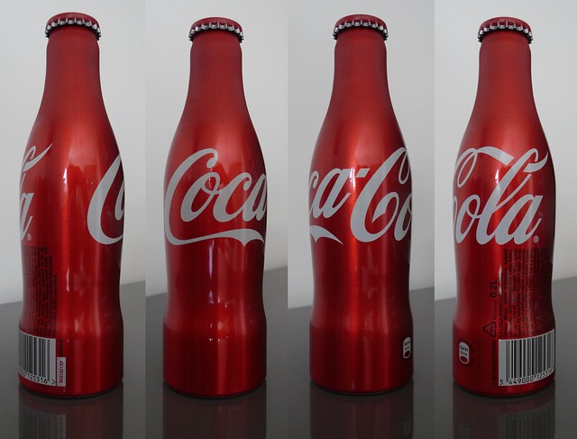Coca Cola Coke aluminium bottle Austria 2008