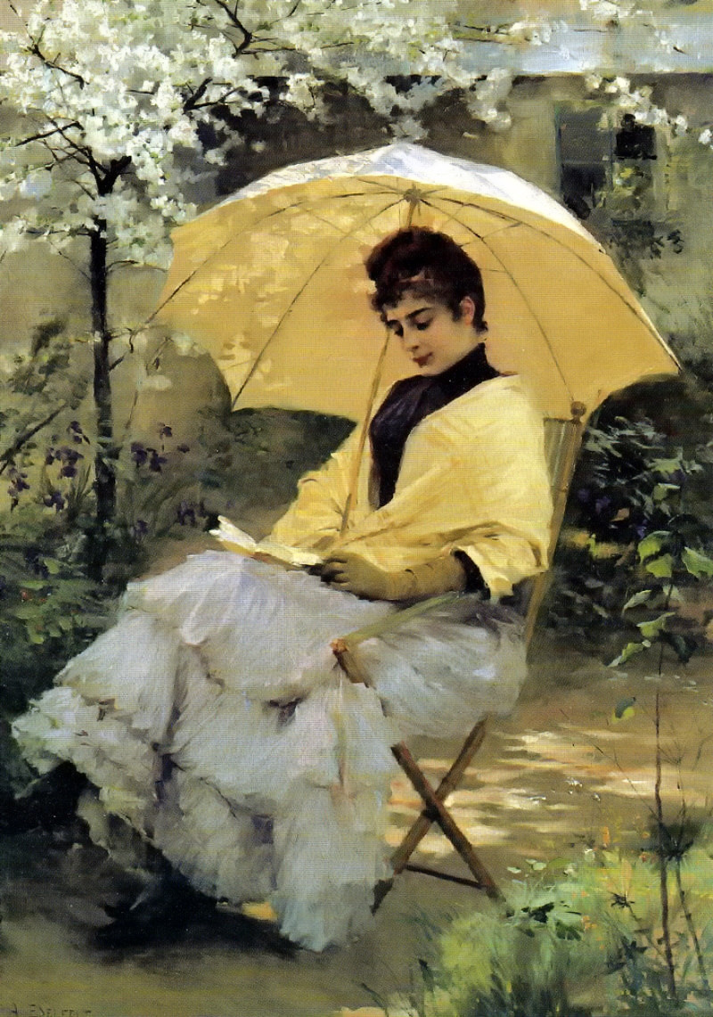 Woman and Parasol by Albert Edelfelt, 1886