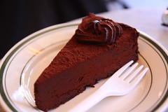 Delicious thick chocolate cake