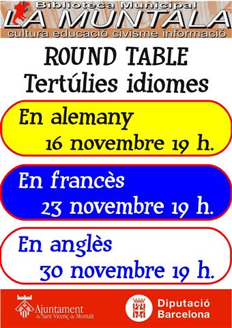 Round table @ novembre by bibliotecalamuntala