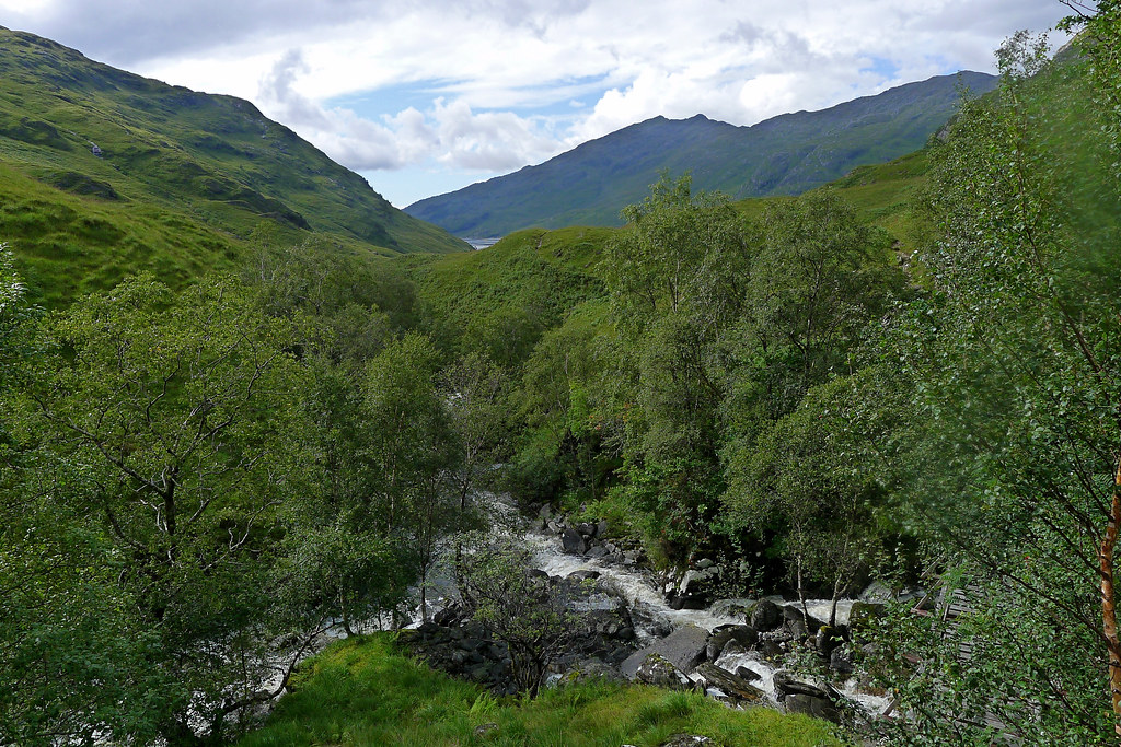 The Allt Coire na Ciche joins the Finiskaig