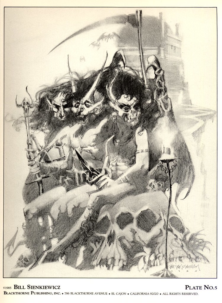 Bill Sienkiewicz - Vampyres 2 (Blackthorne Publishing, Inc 1985) Plate 5