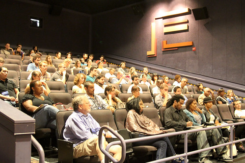 filmmakers enjoy a lecture
