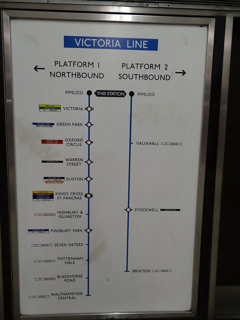 Retro Map at Pimlico Station