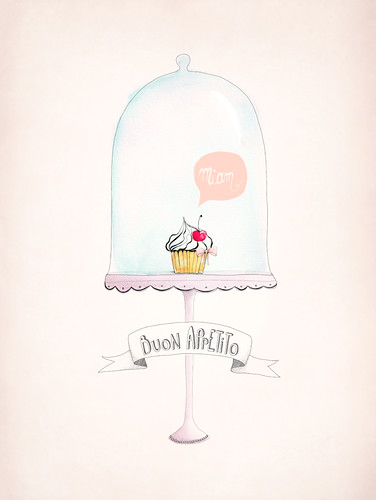 Cupcake Poster by Aline Caron