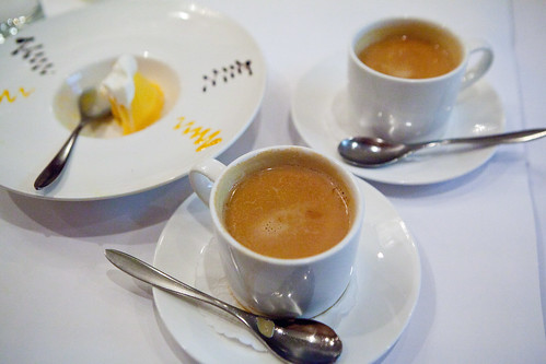 Masala tea with dessert