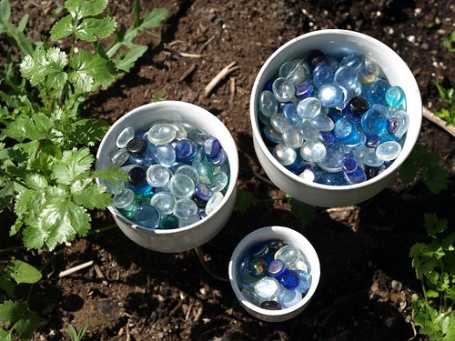 blue garden funnels