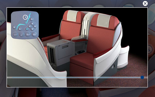 LAN 787 Seat Controls