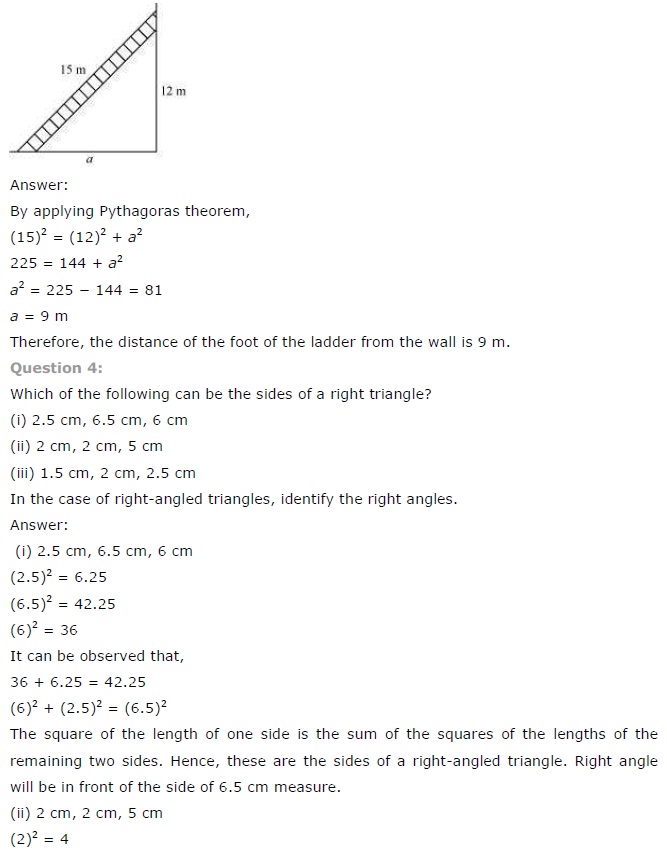 NCERT Solutions for Class 7th Maths Chapter 6 The The-Triangle-and-its-Properties Exercise 6.5 