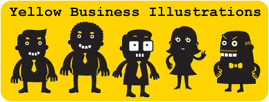 Yellow Business Illustration Lightbox