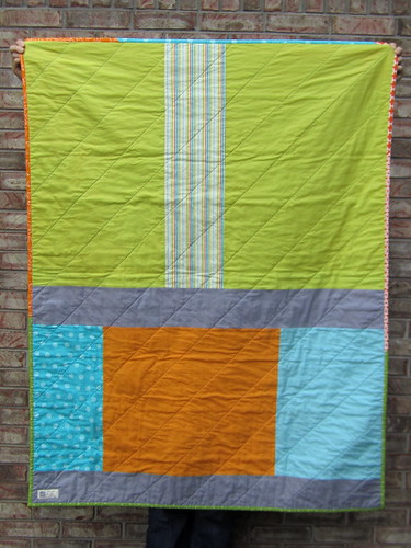 Baby Boy Quilt: Little Bowties with Grey