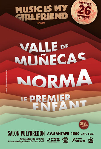 VIE 26 OCT Music is My Girlfriend | VALLE DE MUÑECAS + NORMA + LE PREMIER EN FANT