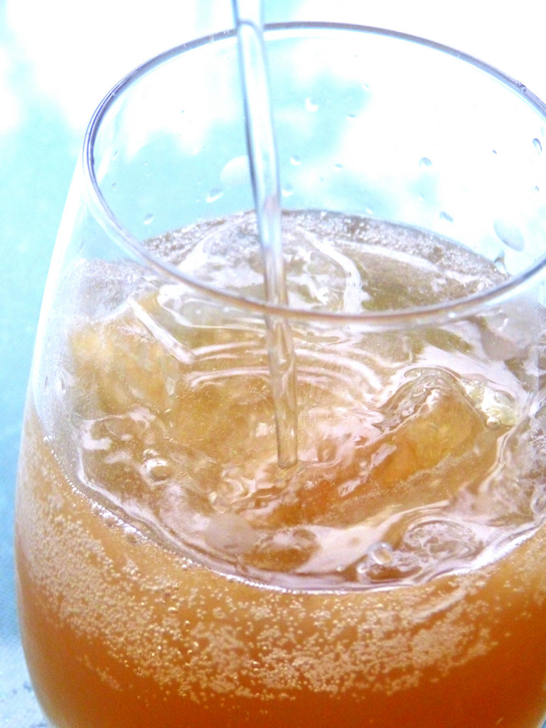 Homemade Ginger Ale - Adding The Soda