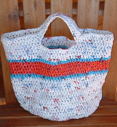 Recycled Round Grocery Tote Bag