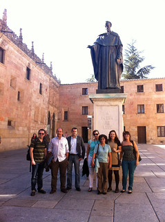 Statue of Fray Luis de León at the University of Salamanca