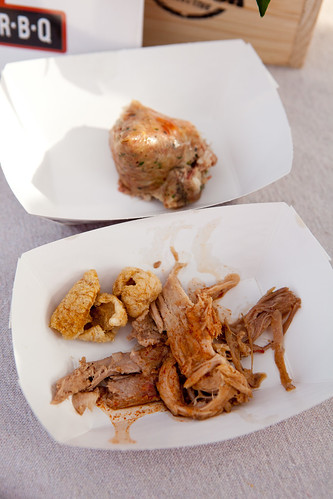 Barbecued Fatback Farms Whole Hog and Cochon Butcher Boudin by Jim 'n Nick's Bar-B-Q Fatback Collective
