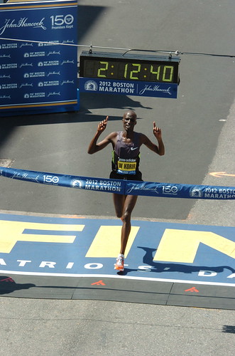 Wesley Korir ganador del maratón de Boston 2012