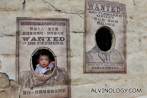 Asher on a wanted poster