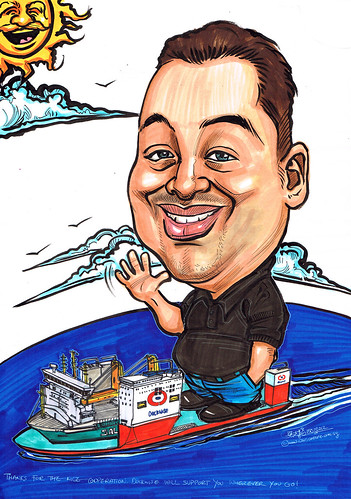 Caricature for Dockwise Shipping B.V