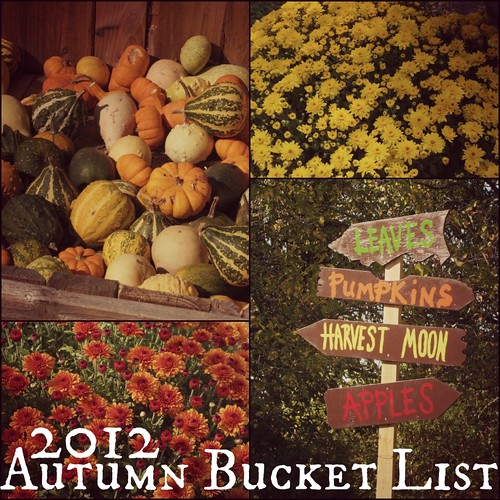2012 autumn bucket list