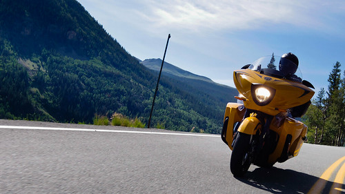 On the Million Dollar Highway with a Victory Cory Ness Cross Country Tour