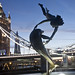"Girl With A Dolphin" by David Wynne, Tower Bridge