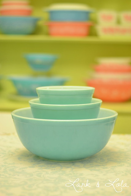 Turquoise Pyrex