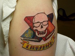 Librarian tattoo