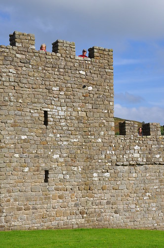 Reconstruction of Hadrian's Wall at Vindolanda