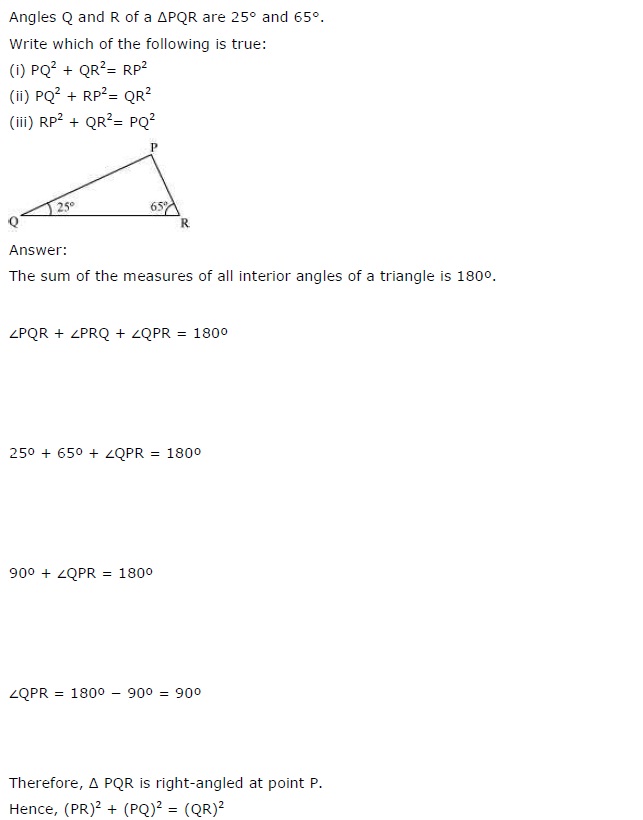 NCERT Solutions for Class 7th Maths Chapter 6 The-Triangle-and-its-Properties Exercise 6.5 