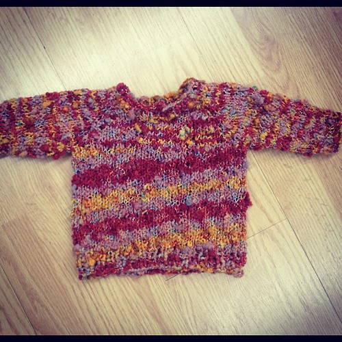 New yarn --> baby sweater