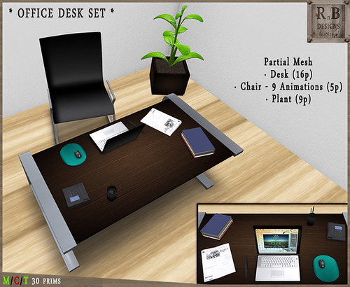 Back to School Hunt Gift - *RnB* Office Desk Set - 9 Animations
