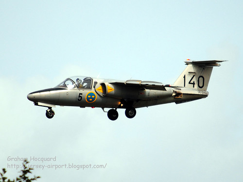 SE-DXG SAAB 105 SK60 by Jersey Airport Photography