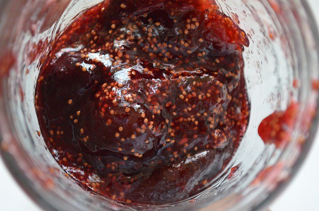 gorgeous fig jam in jar