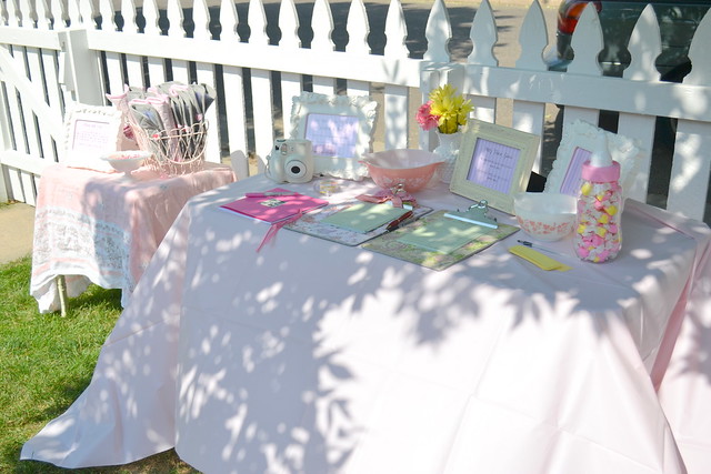Baby Shower Games Table
